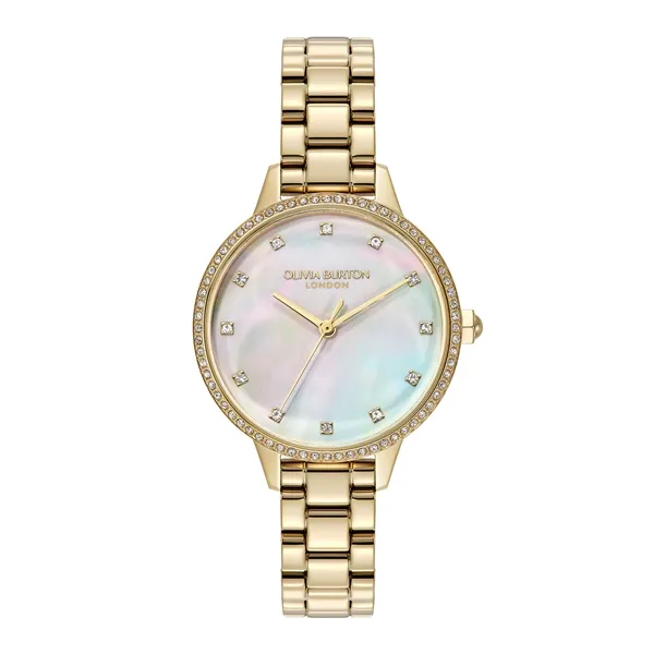 Olivia Burton Ladies Captivate Gold Plated Bracelet Watch 24000347