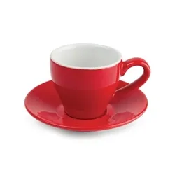 Olympia Cafe Espresso Cup Red - 100ml 3.38fl oz (Box 12)