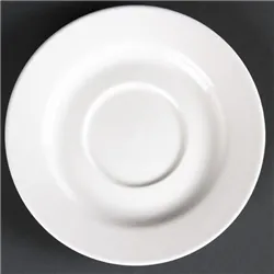 Olympia Lumina Round Saucers White 143mm (6 pack)