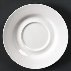 Olympia Lumina Round Saucers White 156mm (6 pack)