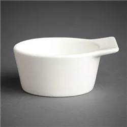 Olympia Lumina Winged Ramekin Dish White 70mm (6 pack)