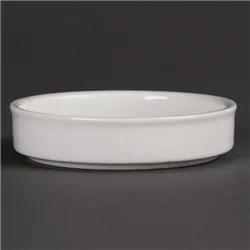 Olympia Mediterranean Stackable Dishes White 102mm (6 Pack)
