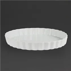 Olympia Whiteware Flan Dishes 265mm (6 pack)