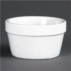 Olympia Whiteware Mediterranean Ramekins White 77mm (6 Pack)