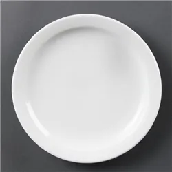 Olympia Whiteware Narrow Rimmed Plates 202mm (12 pack)