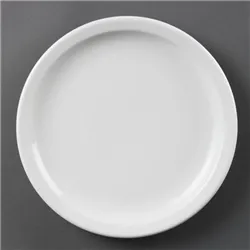 Olympia Whiteware Narrow Rimmed Plates 230mm (12 pack)