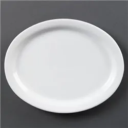 Olympia Whiteware Oval Platters 250mm (6 pack)