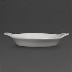 Olympia Whiteware Round Eared Dishes 170 x 140mm (6 pack)