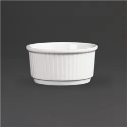Olympia Whiteware Stacking Ramekins 85mm (12 pack)