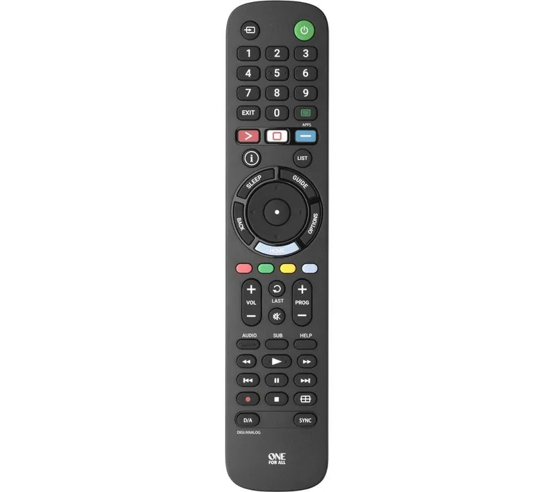 One For All URC4912 Sony Universal Remote Control, Black