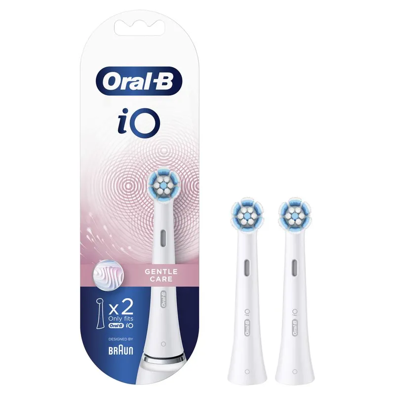 Oral-B iO Gentle Care Replacement Toothbrush Heads – Pack of 2