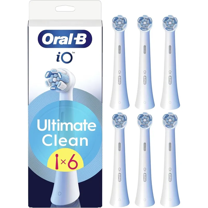 Oral-B iO Series Ultimate Clean Replacement Brush Heads – 6-Pack Professional Oral Care