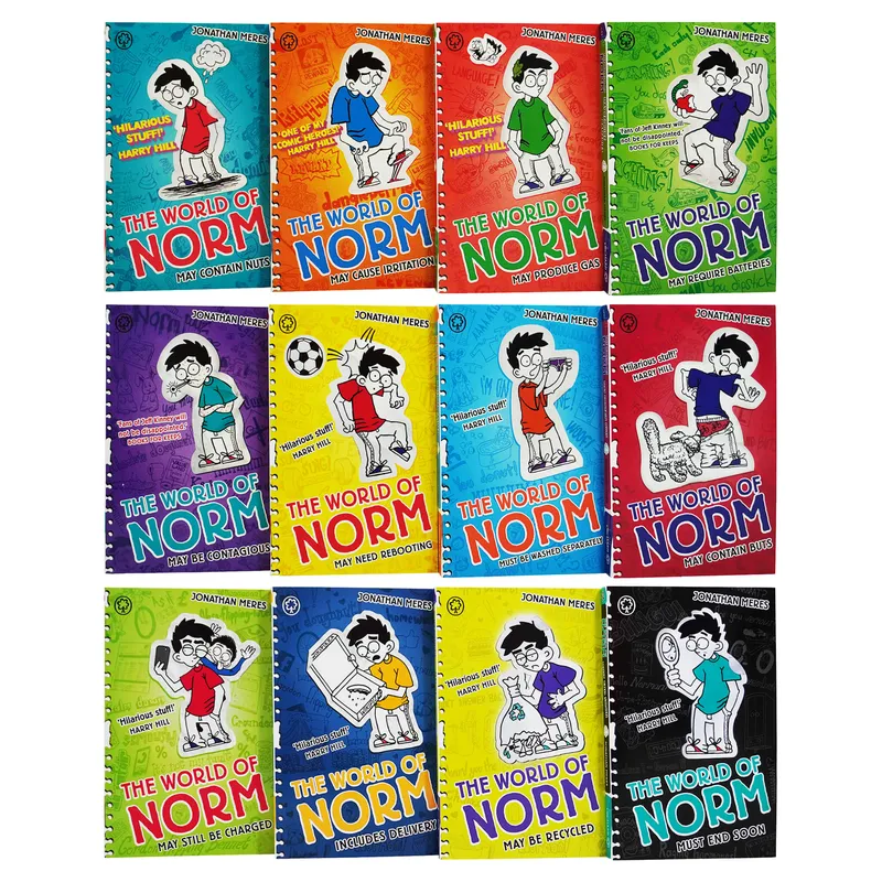 Orchard Books World of Norm Books Collection, 12 Books Box Set by Jonathan Meres, (Fans of Diary of a Wimpy Kid, Big Nate, My Weird School)