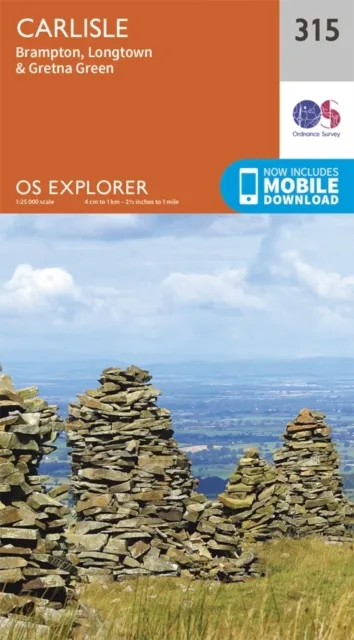 Ordnance Survey OS Map of Carlisle: Explorer 315