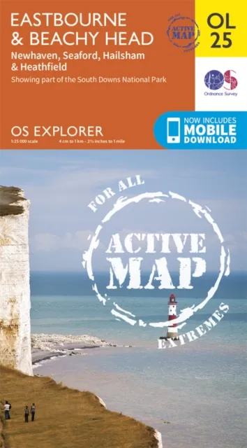 Ordnance Survey Eastbourne & Beachy Head, Newhaven, Seaford, Hailsham & Heathfield