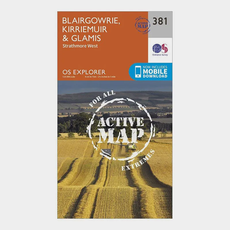 Ordnance Survey Blairgowrie, Kirriemuir And Glamis