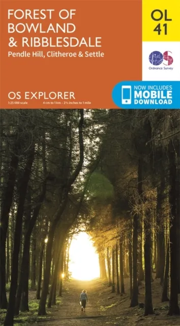 Ordnance Survey OS Map of Forest of Bowland: Explorer OL41 - Na