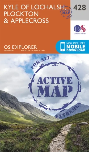 Ordnance Survey OS Map of Kyle of Lochalsh, Plockton & Applecross: Explorer 428 - Na