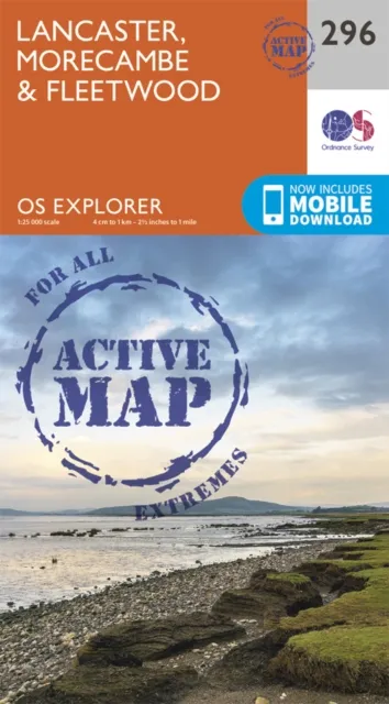 Ordnance Survey OS Map of Lancaster, Morecambe & Fleetwood: Explorer 296 - Na