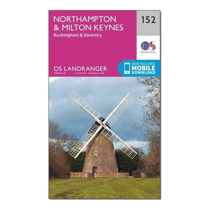 Ordnance Survey Northampton, Milton Keynes,Buckingham & Daventry
