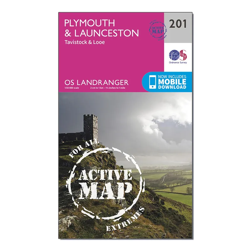 Ordnance Survey Plymouth & Launceston, Tavistock & Looe