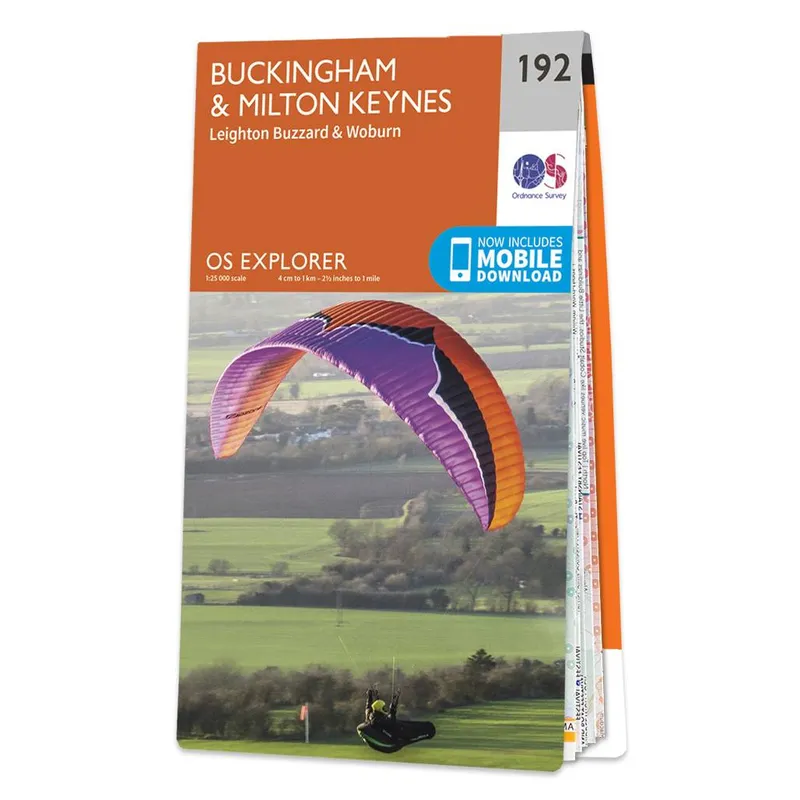 Ordnance Survey OS Map of Buckingham & Milton Keynes: Explorer 192 - Na
