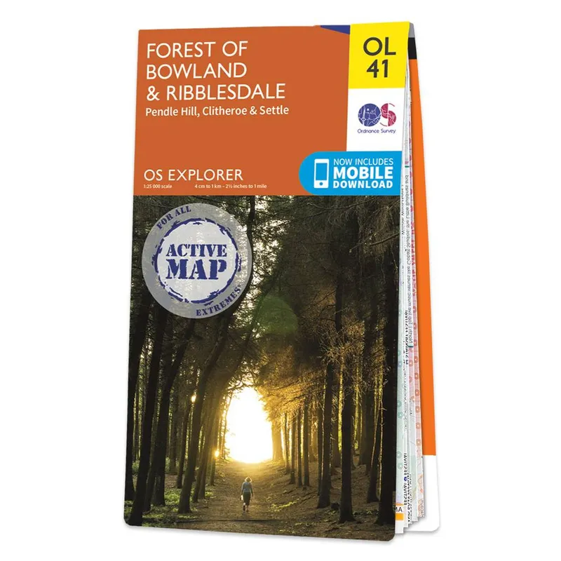 Ordnance Survey OS Map of Forest of Bowland: Explorer OL41 - Na