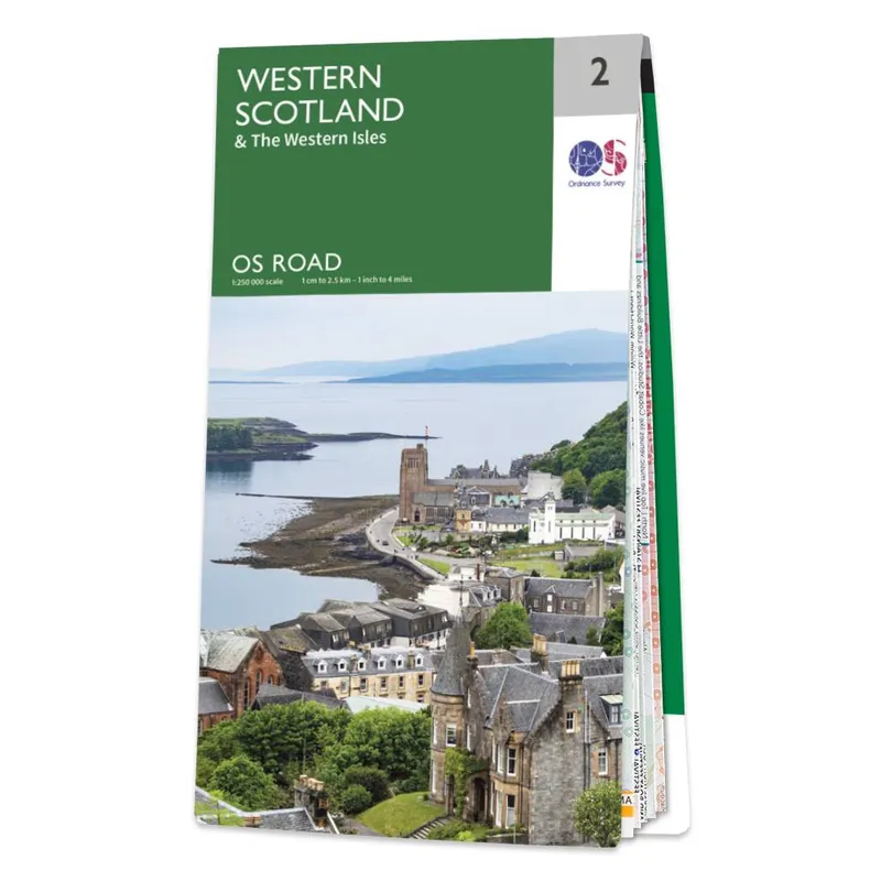 Ordnance Survey OS Map of Western Scotland: Road 2 - White
