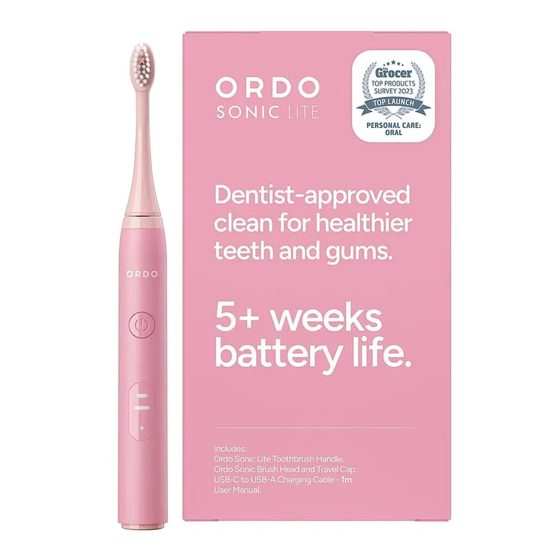 Ordo Sonic Lite Electric Toothbrush Petal in Pink - Pink