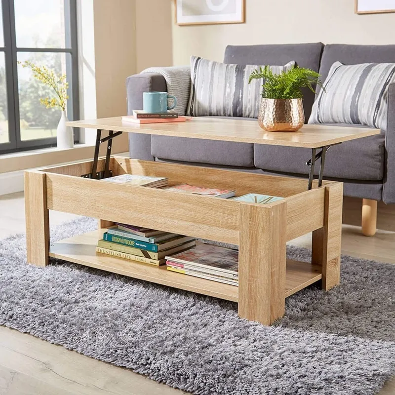 Orlando Lift Up Coffee Table - Oak Effect