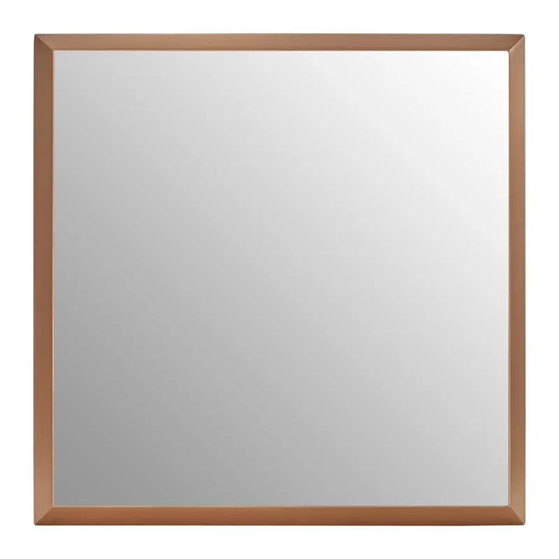 Orsina Alchemist Small Square Gold Finish Wall Mirror Gold