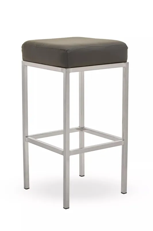 Orsina Baina Dark Grey & Chrome Finish Bar Stool Grey