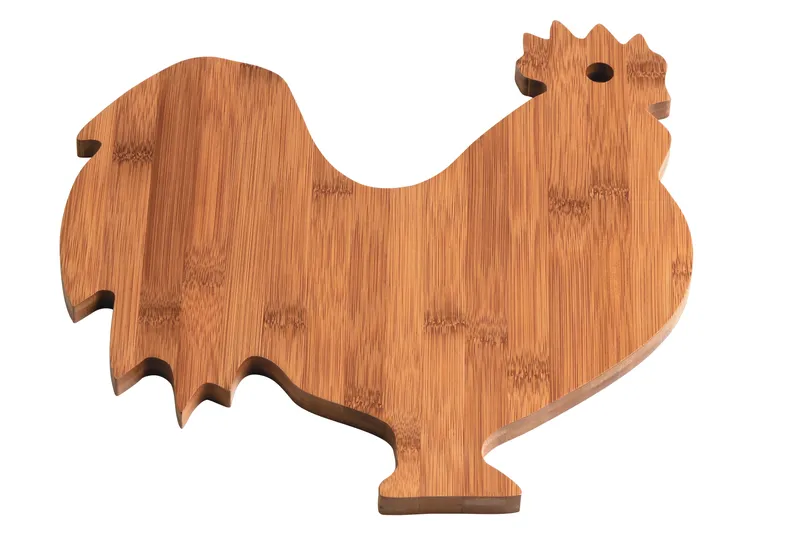 Orsina Bamboo Rooster Chopping Board, Natural Grain Natural