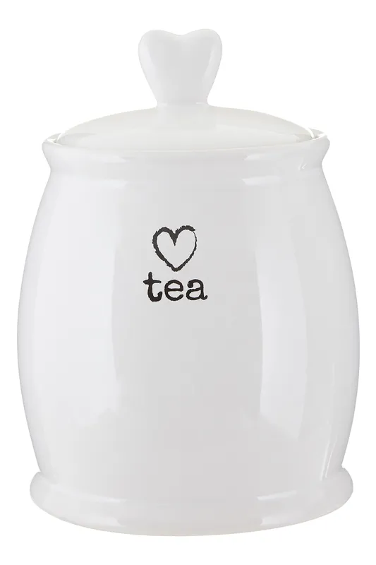 Orsina Charm White Dolomite Tea Canister White