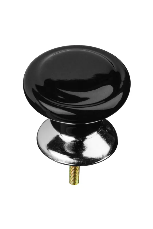 Orsina Classic Design Ceramic Drawer Knobs in Black Black