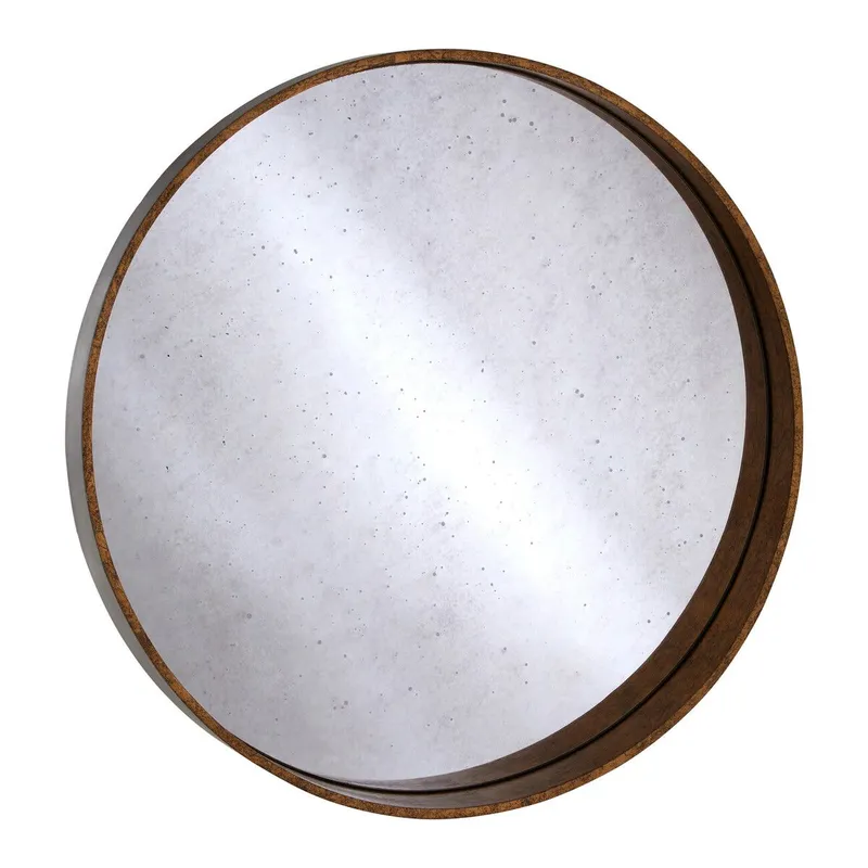 Orsina Colton Wall Mirror in Gold Gold
