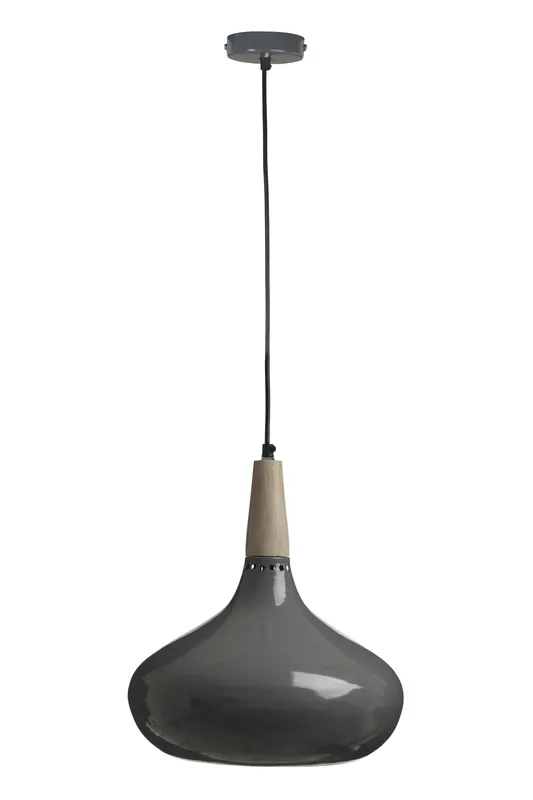 Orsina Curved Down Pendant Light in Grey Grey