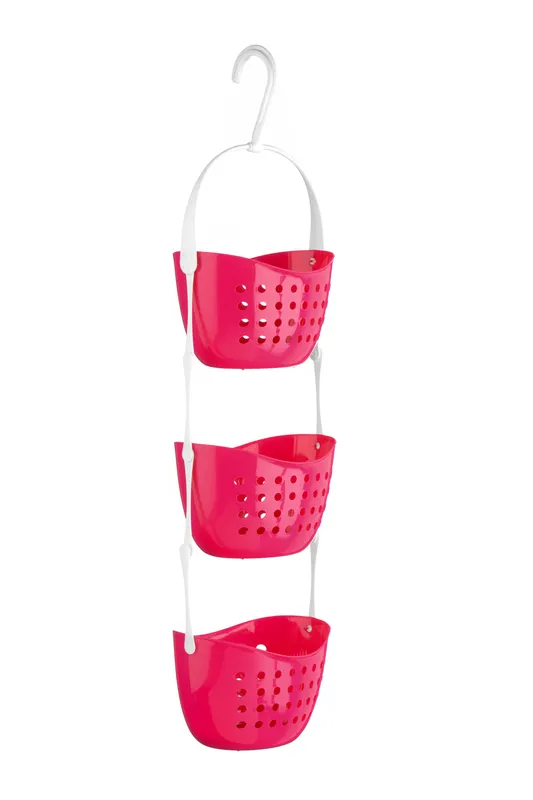Orsina Dara 3 Tier Shower Caddy in Pink Pink