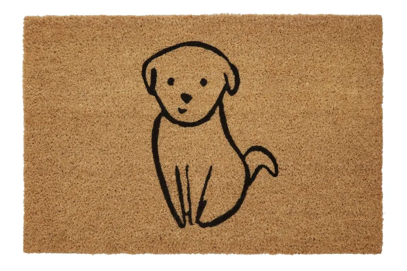 Orsina Dog Doormat in Brown Size: 100 cm diameter Brown 100 cm diameter