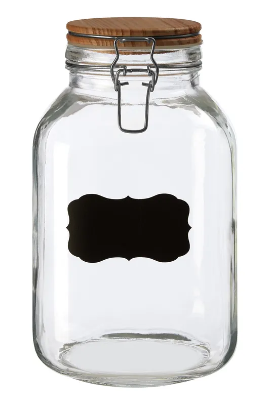 Premier Housewares - Grocer Large Wooden Lid Storage Jar