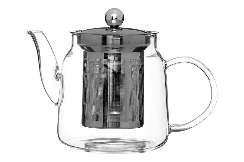 Premier Housewares - Interiors By Premier Efficient High Borosilicate 650Ml Teapot, Premium Tea Pot For Dining Table, Ergonomic Teapot For Breakfast