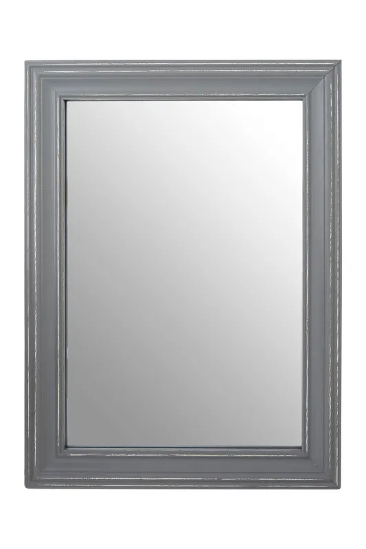 Orsina Henley Wooden Frame Wall Mirror in Grey Grey