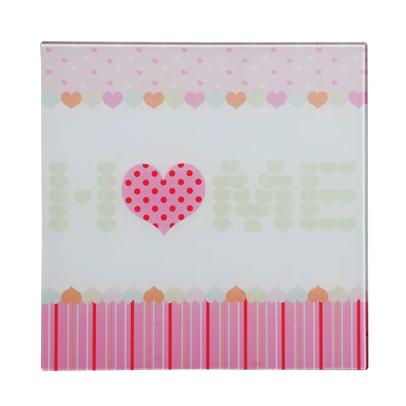 Orsina Home Glass Print Home Wall Décor in Pink Pink