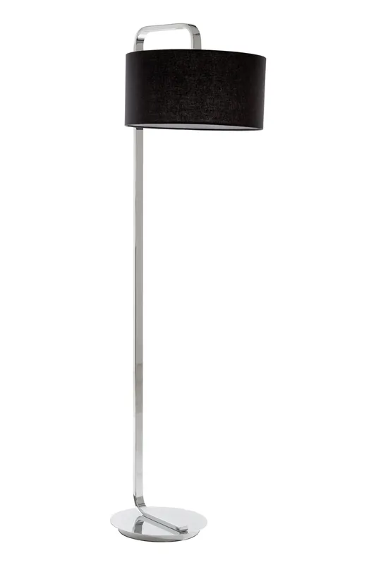 Orsina Leyna Floor Lamp with Black Fabric Shade Black