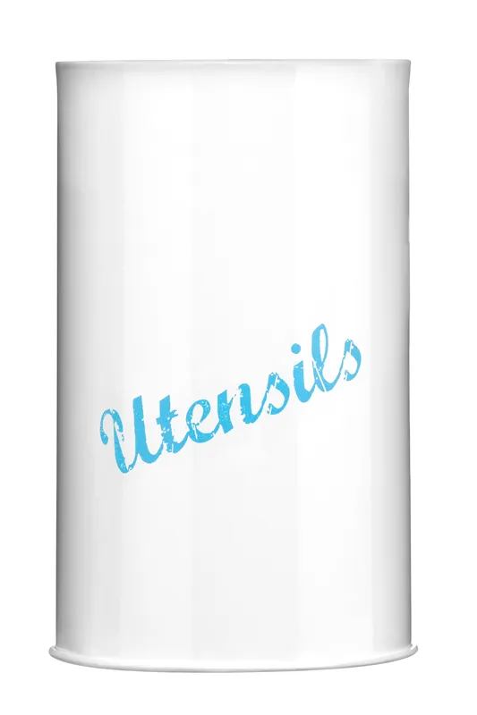 Orsina Maison by Premier Pink Lace Utensil Canister in White White