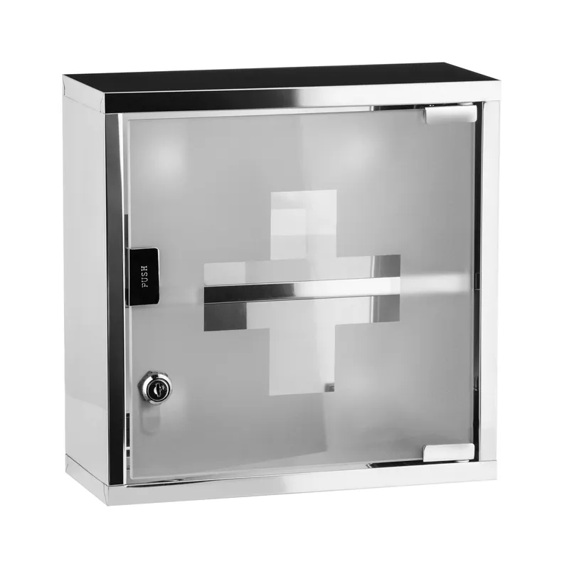 Orsina Medicine Cabinet in Silver Silver