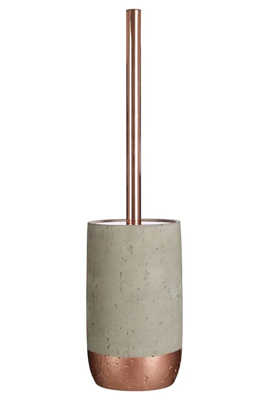Orsina Neptune Toilet Brush Holder, Warm Copper Finish in Grey Grey