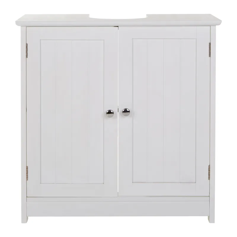 Orsina Portland Under Sink Cabinet in White White