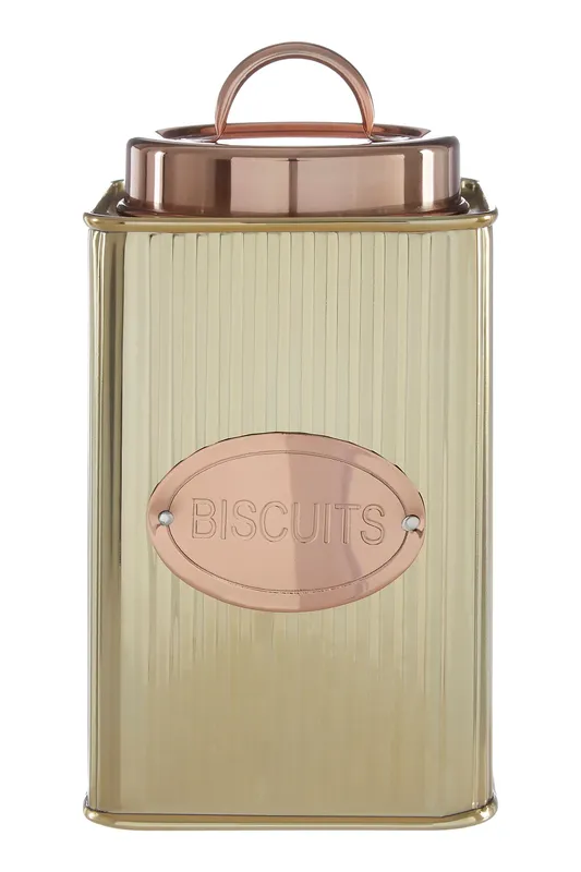 Orsina Prescott Biscuits Canister in Gold Gold