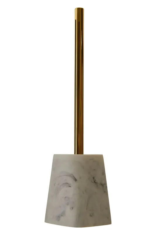 Orsina Riviera Toilet Brush, Durable Polyresin in White White